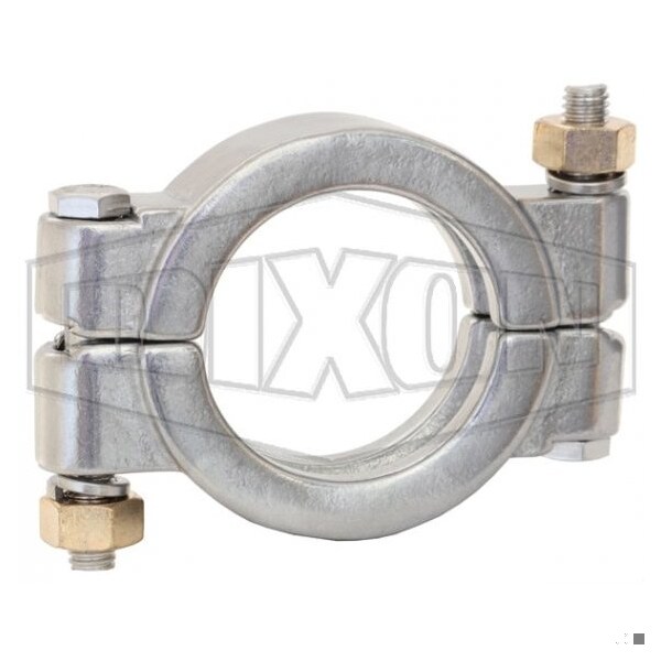 Bolt Clamp, 10 in Tube, 304 SS, Domestic